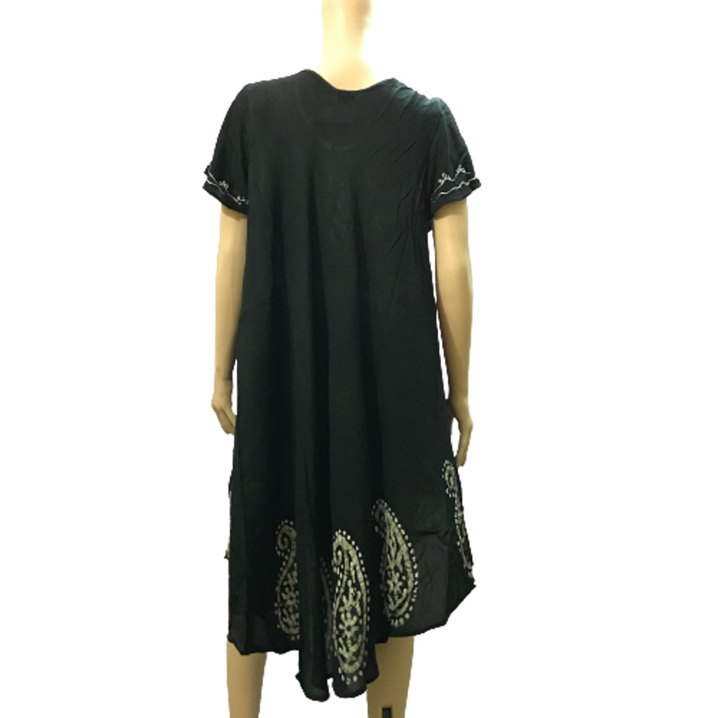 Ganesha Handicraft Solid Mega Sleeve Dress Embroidered Dress, Embroidered Top, Dress, Block Color Top , Modern dress , Trending dress , Sleeve embroidered dress