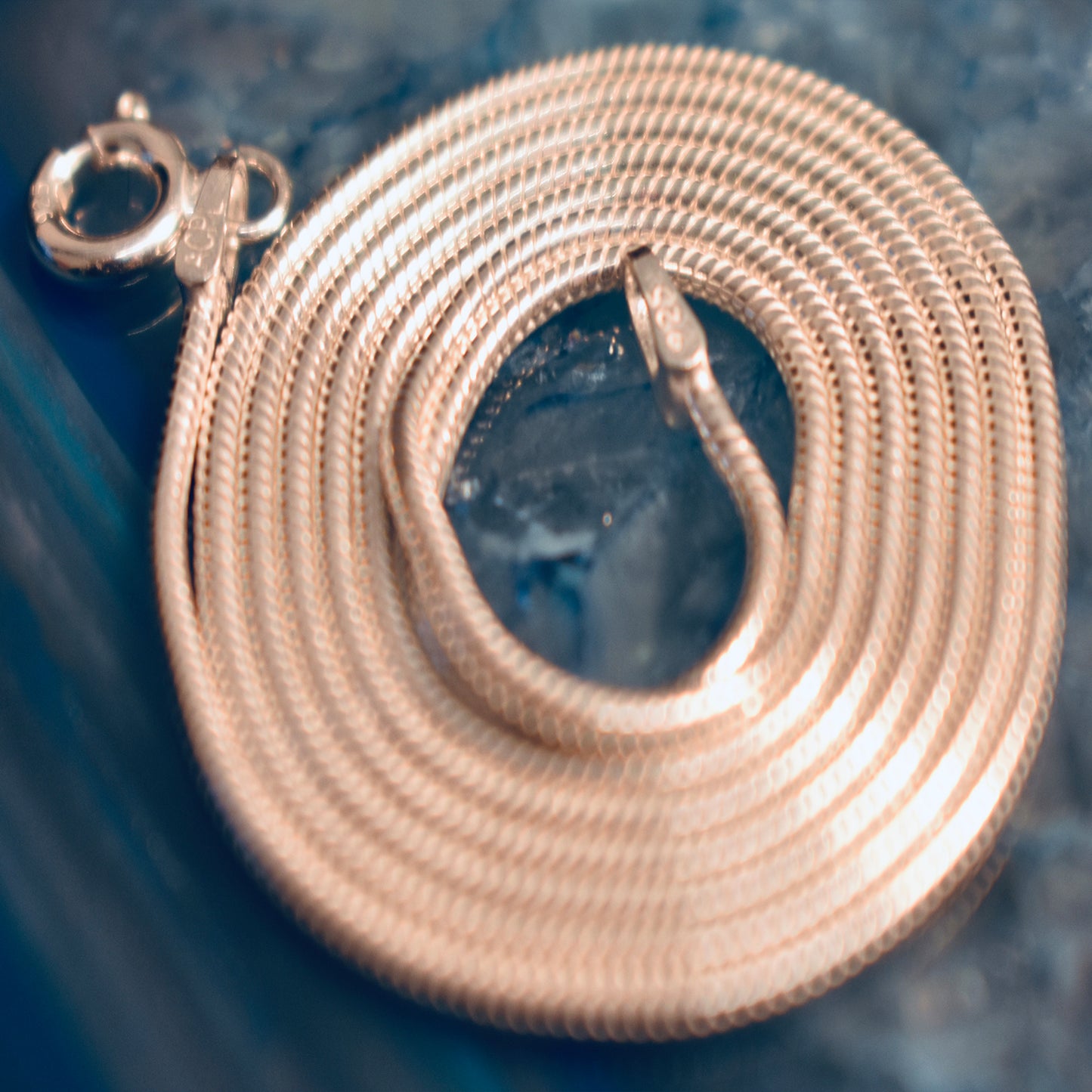 Ganesha Handicrafts, Standard Snake Chain (925), Snake Model type Chain, 925-Standard Snake chain, Women's new Trending Chain, New Model Chain, Women's Fashion Stylish Chain. 