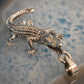 Ganesha Handicrafts, Sterling Silver Alligator Pendant (925), Sterling Silver Alligator Pendant, Silver Alligator Pendant, 925-Silver Alligator Pendant, Bisexual Pendant, Mens Trending Pendant, Women's Trending Pendant.