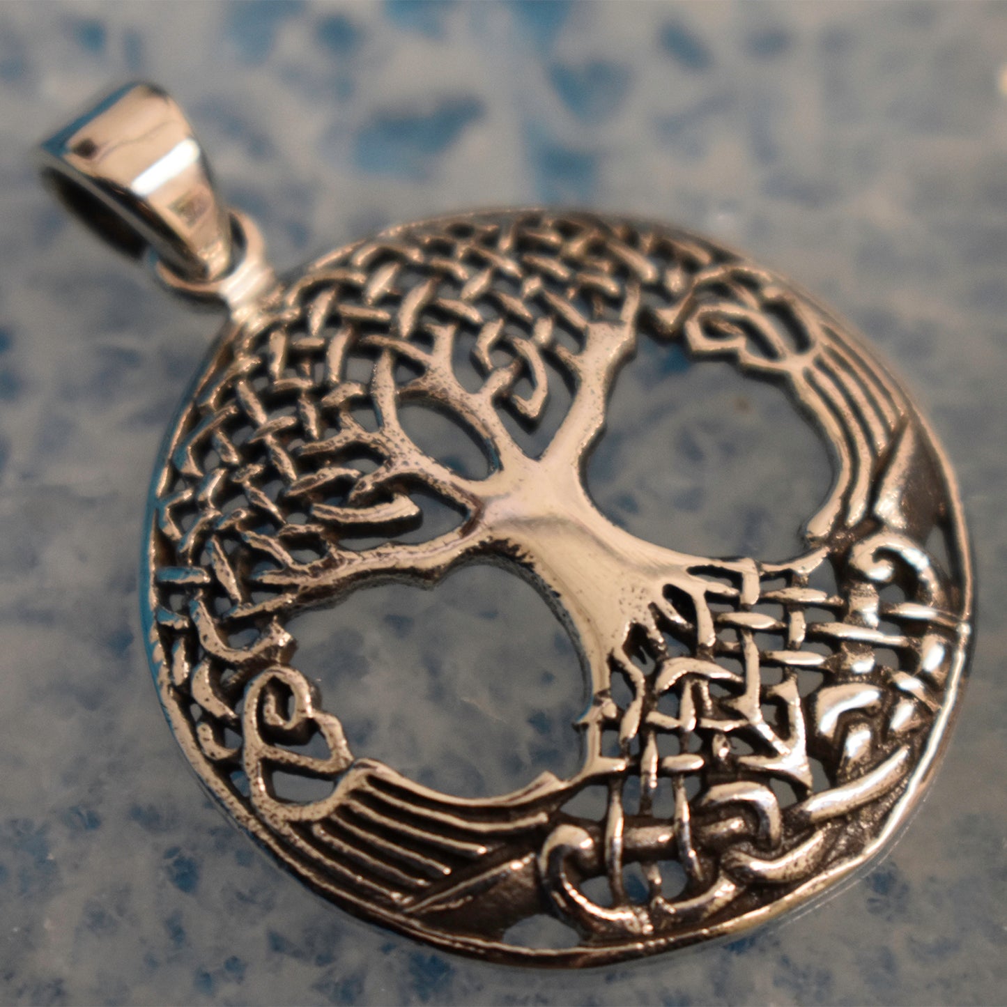 Ganesha Handicrafts, Sterling Silver Celtic Tree of life Pendant, Celtic Tree of life Pendant, 925-Silver Pendant, 925-Sterling Silver Tree Pendant, Modern Pendant, New Modern Trending Pendant, Stylish Pendant.