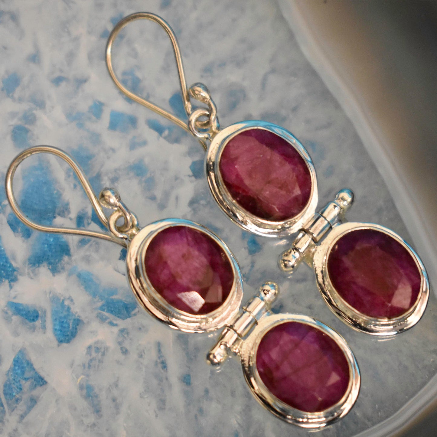 Ganesha Handicrafts, Citrine Double Drop Earrings, Sterling Silver Double Drop Earrings (925), Double Drop Earrings, 925-Sterling Silver Double Drop Earrings, Women's Trending Earrings, Womens Double drop Earring, Women's Modern Earrings, Fashion for Women's Earrings.  