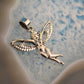 Ganesha Handicrafts, Sterling Silver Fairy Pendant (925), Silver Fairy Pendant, 925-Silver Fairy Pendant, Women's Trending Pendant, Women's Modern Pendant, Womens Pendant Models.
