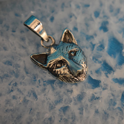 Ganesha Handicrafts, Sterling Silver Fox Pendant (925), Sterling Silver Pendant, Womens Trending Pendant, Womens New Model Pendent, Fox Pendant. 