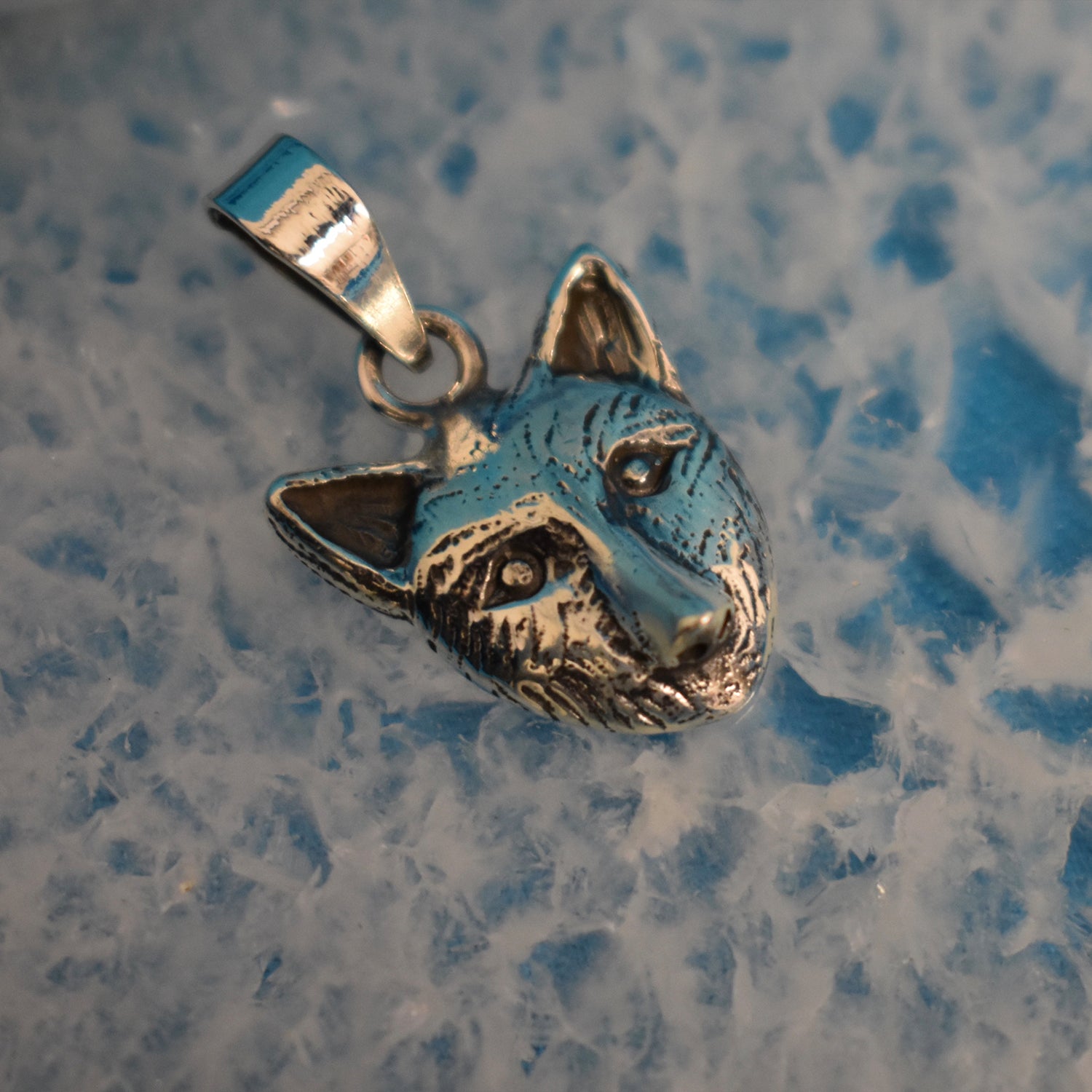 Ganesha Handicrafts, Sterling Silver Fox Pendant (925), Sterling Silver Pendant, Womens Trending Pendant, Womens New Model Pendent, Fox Pendant. 