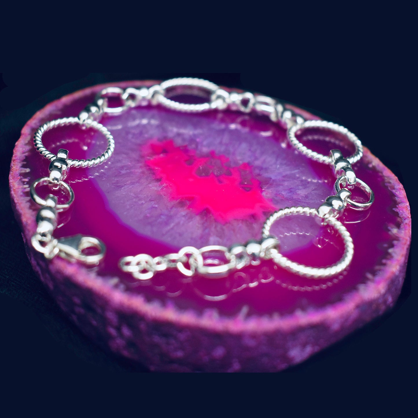 Ganesha Handicrafts, Sterling Silver Hoop Bracelet, Silver Hoop Bracelet, Hoop Bracelet, Women's Bracelet, Womens Trending Bracelet, Modern Bracelet, Bracelet.