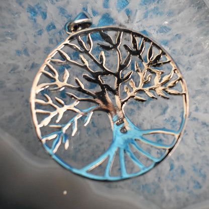 Ganesha Handicrafts, Sterling Silver Large Tree of Life Pendant, Sterling Silver Large Pendant, Womens Trending Pendant, New Model Pendant, Fashion Pendant for Womens, Large Tree life Pendant, Silver Tree Style Pendant. 