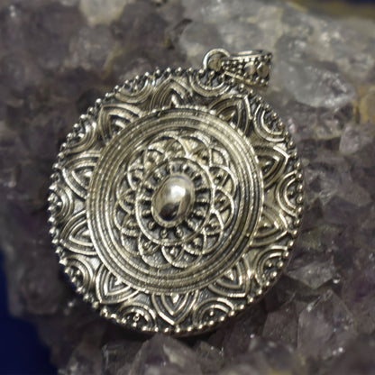 Ganesha Handicrafts Sterling Silver Vintage Style Pendant (925), Pendant, Vintage Pendant, Pendant (925), Sterling silver Pendant, Vintage Style Pendant (925)