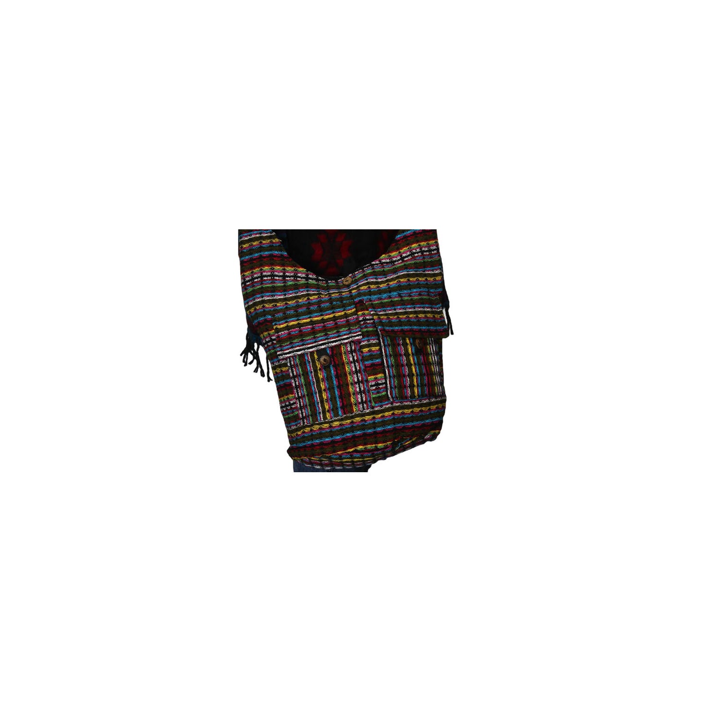 Ganesha Handicrafts Stitched Pattern Messenger Bag , Bag