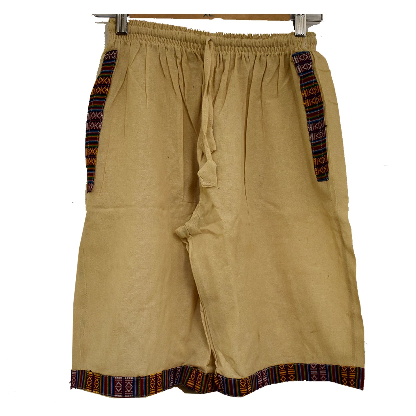 Ganesha Handicrafts, Summer Unisex Shorts, Summer shorts, Unisex Shorts, New Trending Mens Shorts, Mens Summer Shorts, traditional Unisex Shorts, Cream Colour Summer Shorts.