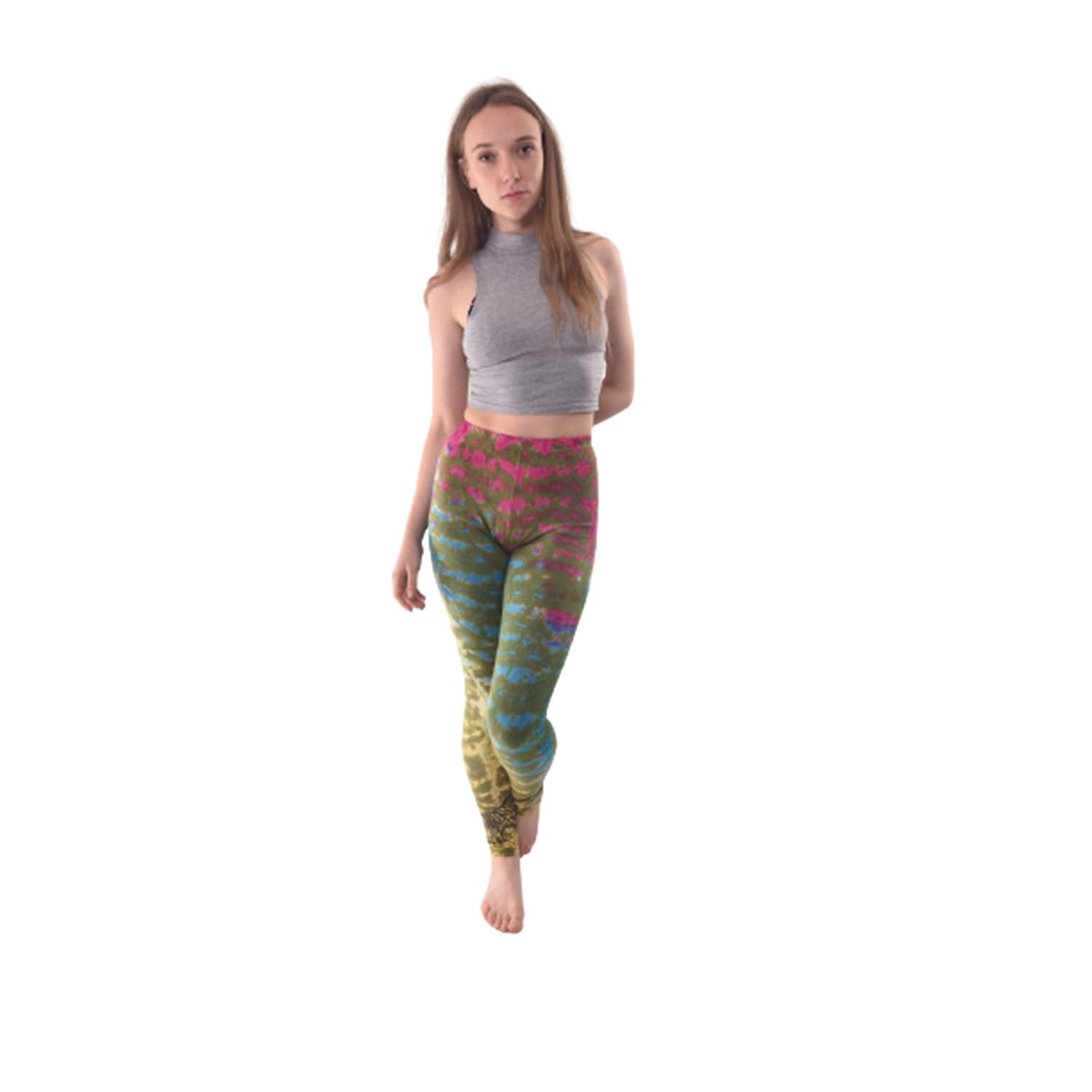 Ganesha Handicrafts Tie Dye Leggings, Leggins, Dye Leggins, Quality Leggins, Tight Leggins, Green Leggins, Womens Legins