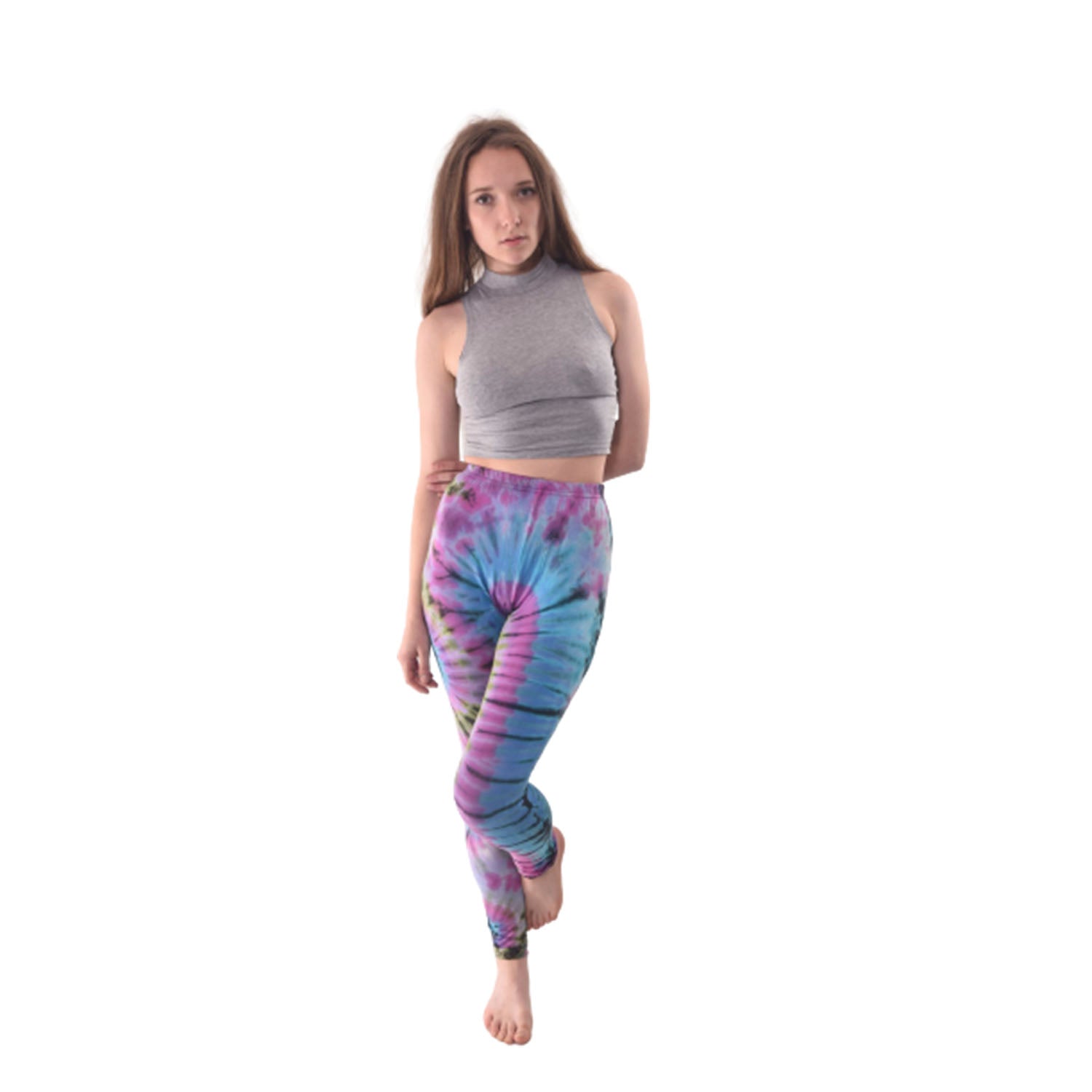 Ganesha Handicrafts Tie Dye Leggings, Leggings, Dye Leggins, Tie Dye, Multicolour Leggins, Tight Leggins, Green Leggins, Blue Leggins, Branded Leggins