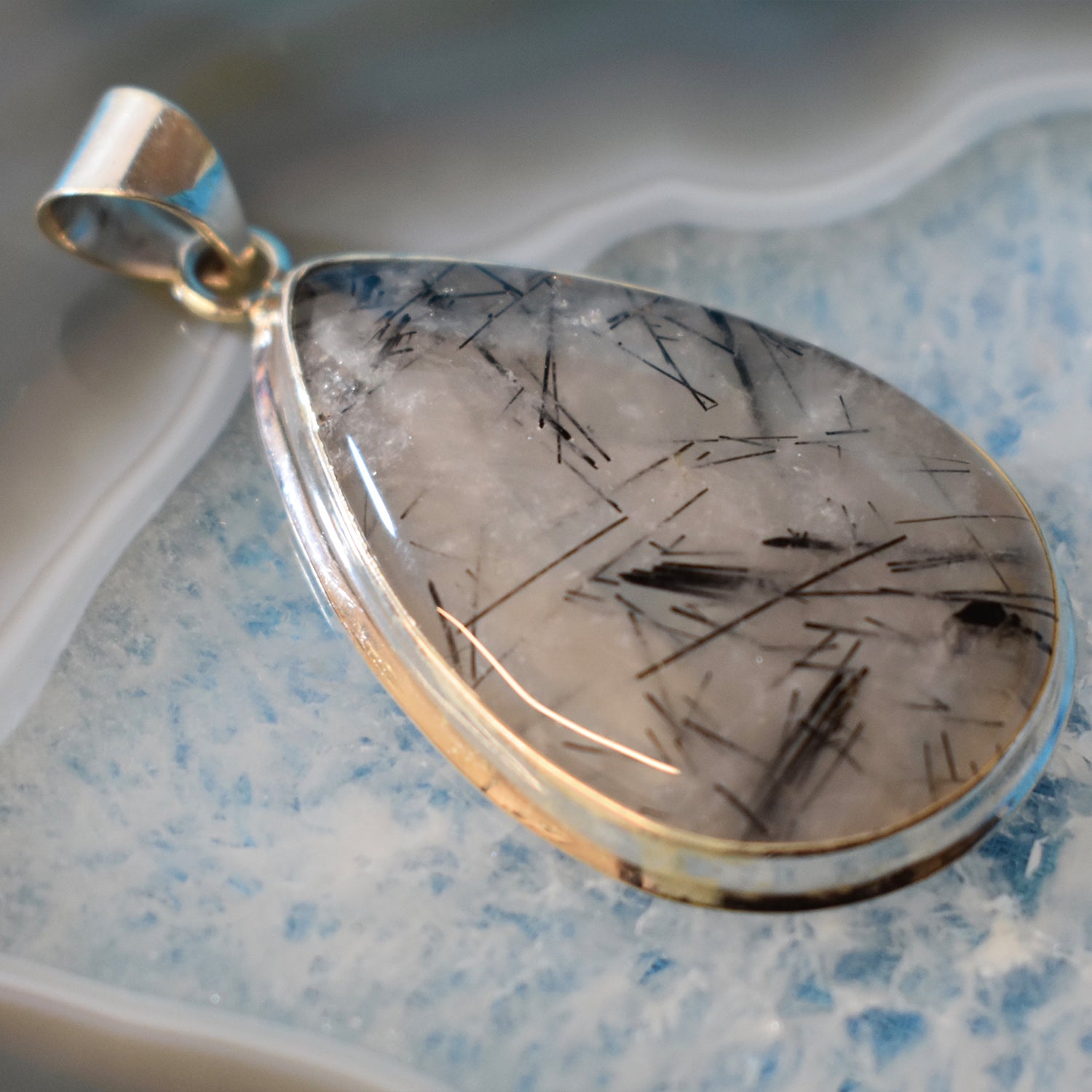 Ganesha Handicrafts, Tourmalinated  Quartz Pendant, Tourmalinated Pendant, Women's Trending Pendant, New Model Women's Pendant, Womens Modern Pendant List, Fashion For Women's Pendant, Women's Stylish Pendant. 