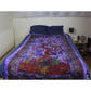 Ganesha handicrafts- Tree of Life Cotton Bed Throw, Tree of Life Cotton Bed Throw, Bed throw, Cotton Bed Throw, Cotton Bed, Tree of Life Cotton Bed, Life cotton Bed Throw, Multi colour Tree of Life Cotton Bed Throw. Purple Colour Tree Cotton Bed Throw.