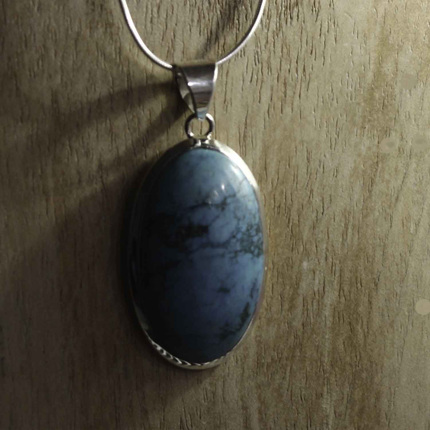 Ganesha Handicrafts, Turquoise Oval Gemstone Pendant 925 Sterling Silver, Turquoise Oval Pendant, Turquoise Oval Gemstone Pendant, 925-Silver Pendant, Women's Trending Pendant, New Model Pendant list, Women's Stylish Pendant. 