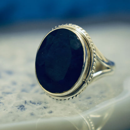 Ganesha Handicrafts, Vintage set Sapphire Ring, Sapphire Ring, Vintage Ring, Womens Ring, Women Fashion Ring, New Model Ring, Womens New Modern Ring. 