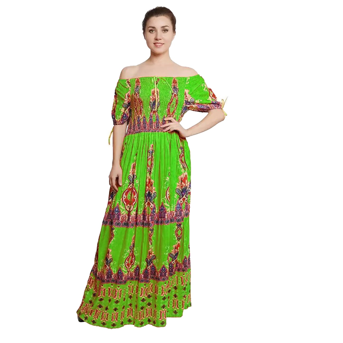 Women Maxi Dress Floral Pattern