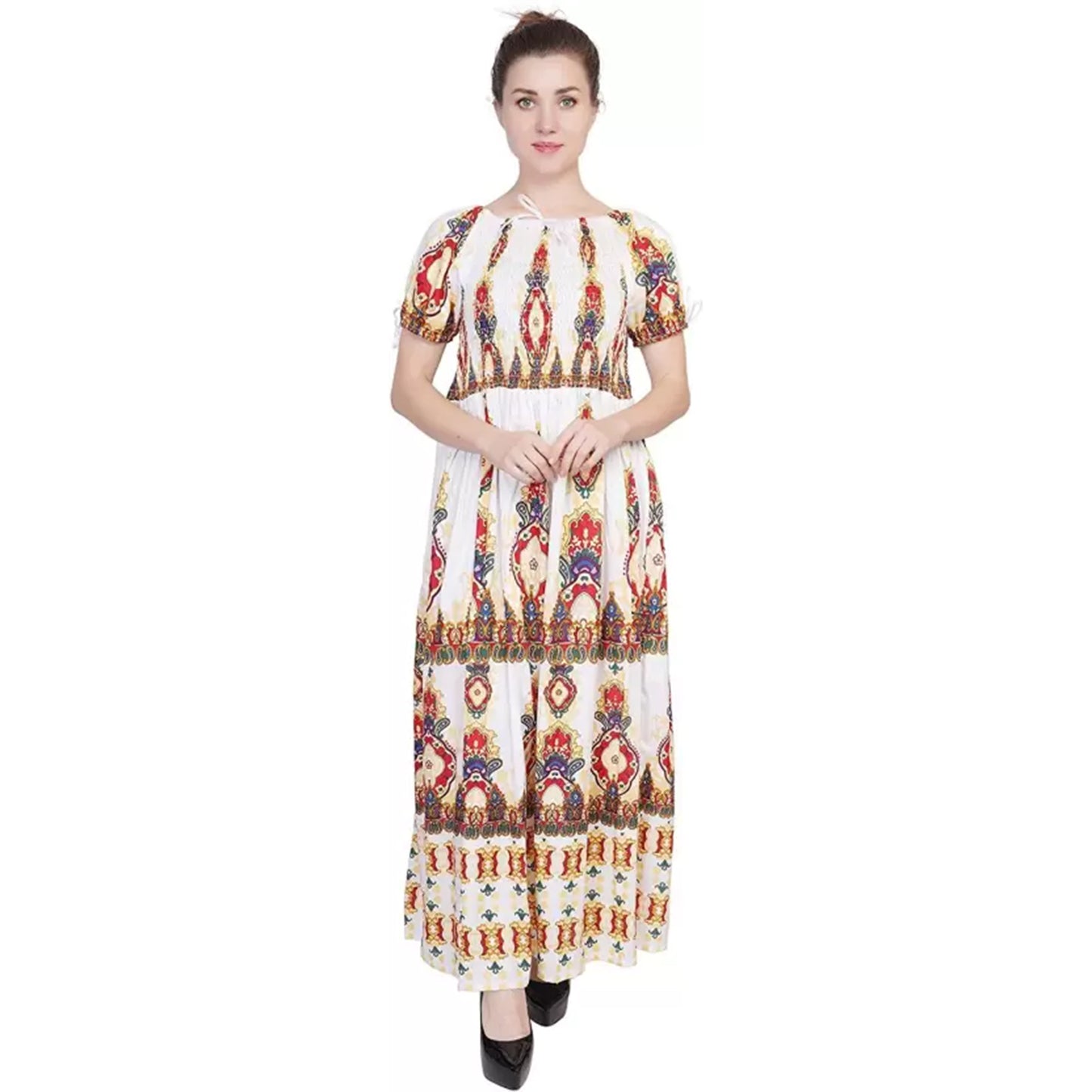 Women Maxi Dress Floral Pattern
