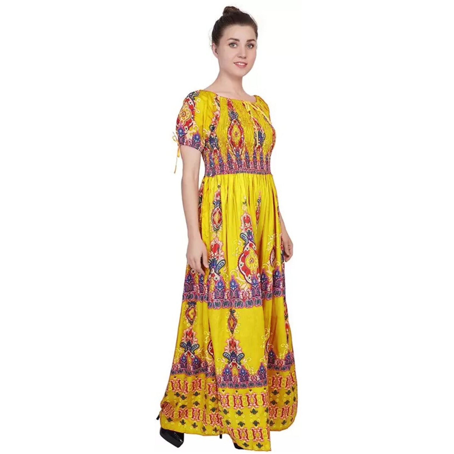 Women Maxi Dress Floral Pattern