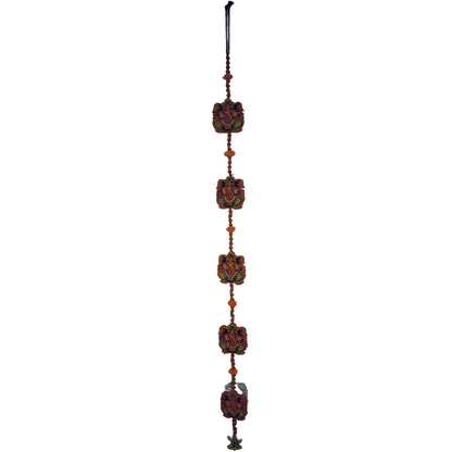 Ganesha handicrafts Wooden orange elephant hanging , wooden hanging , Elephant hanging , vinayagar wooden hanging