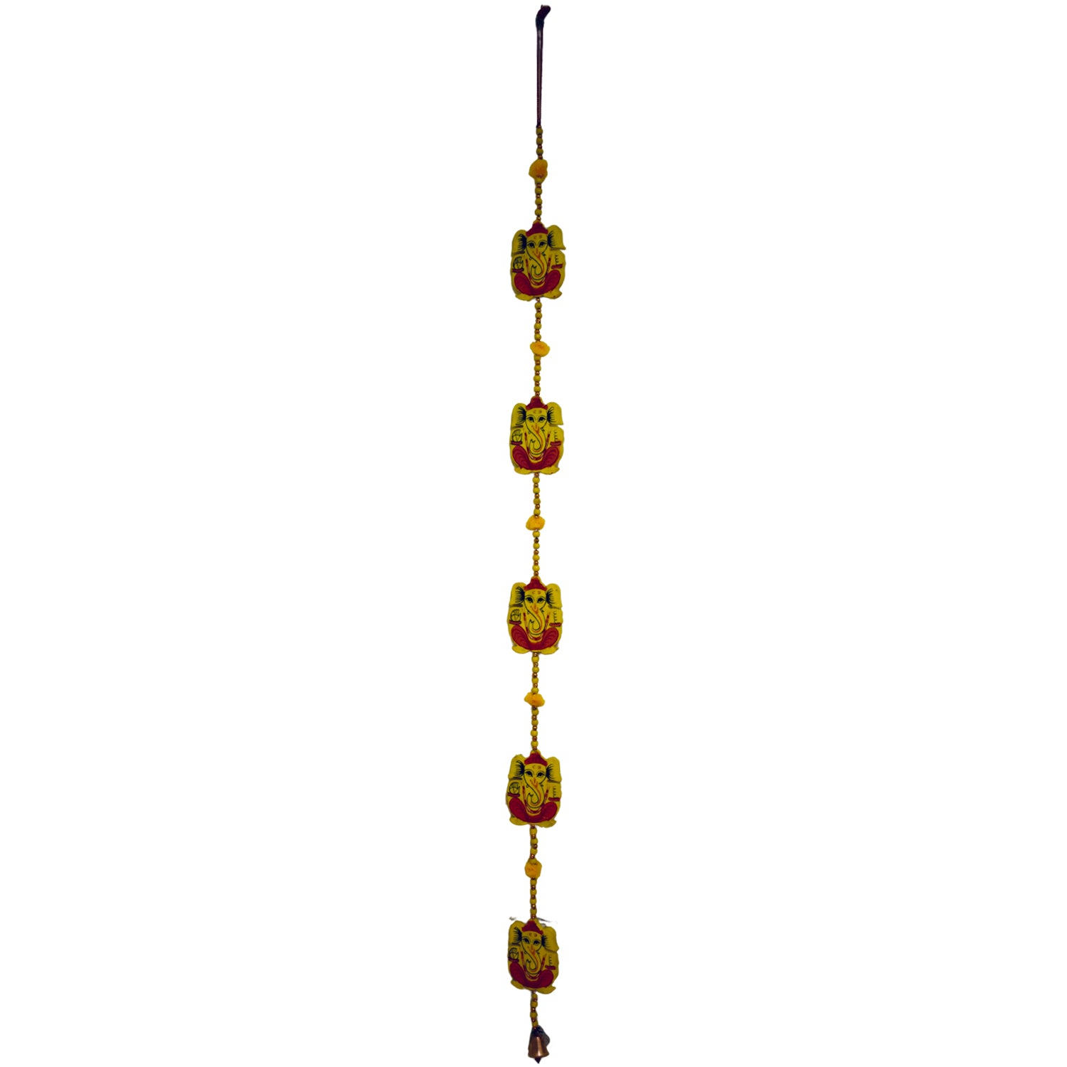 Ganesh Handicrafts Yellow Wooden Elephant Hanging, Elephant Hanging, Wooden Elephant, Yellow Hanging, Yellow Elephant Hanging