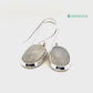 Ganesha Handicrafts, Moonstone Double-Drop Earrings - Sterling Silver (925), Moonstone Double-Drop Silver Earrings, 925 Double Drop Silver Earrings, Women's Trending Earring, Womens Stylized Earrings.  