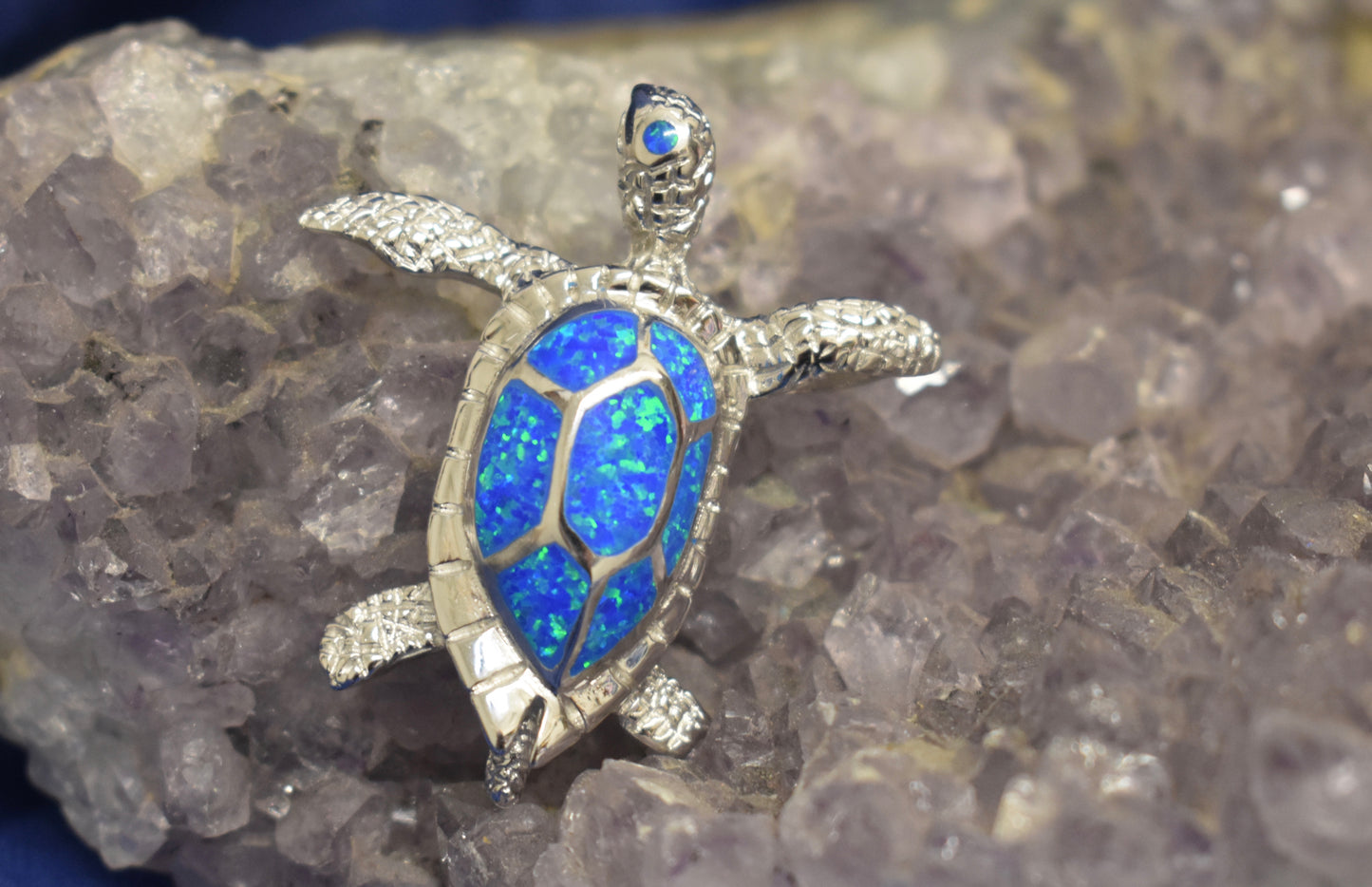 Cultured Opal Turtle Pendant